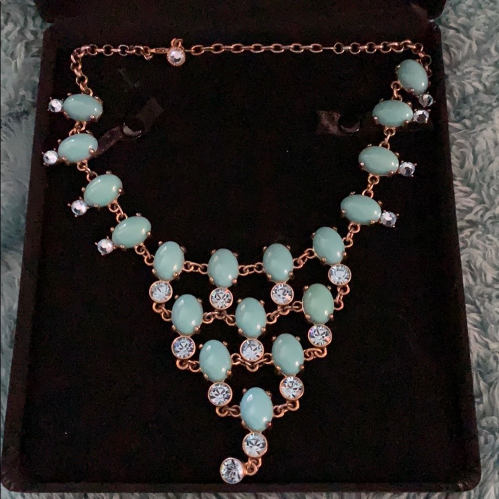Beautiful Faux Turquoise & Blue Stones Necklace